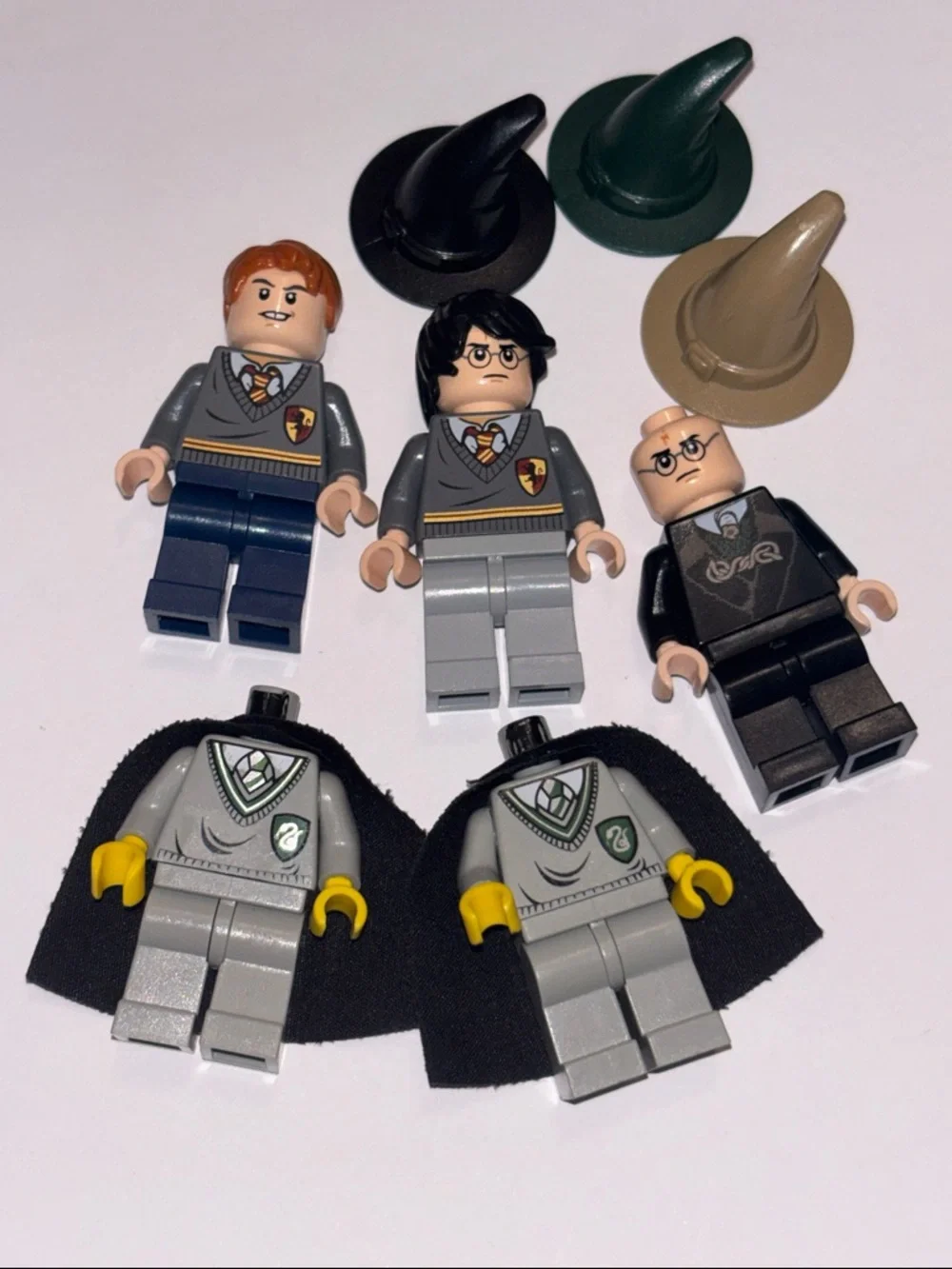Lego Gryffindor & Slytherin Minifigure OG HP Lego Harry Potter Minifigures Hats